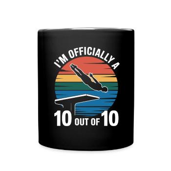 Diving diving board - Full Colour Mug - black - Front