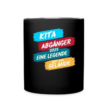 Daycare Leavers 2025 School Enrollment Schoolchild - Full Colour Mug - black - Front