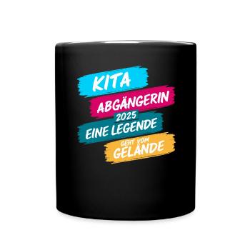 Daycare Leaver 2025 School Enrollment Schoolchild - Full Colour Mug - black - Front