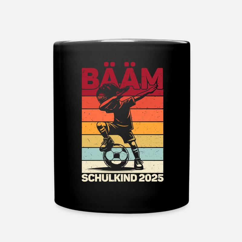 Einschulung Schulanfang Jungen Schulkind 2025 - Tasse einfarbig - Schwarz