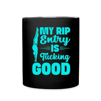Diving diving board - Full Colour Mug - black - Front