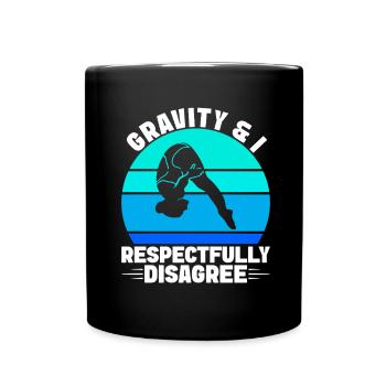Diving diving board - Full Colour Mug - black - Front