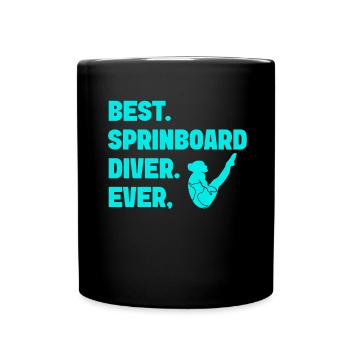 Diving diving board - Full Colour Mug - black - Front
