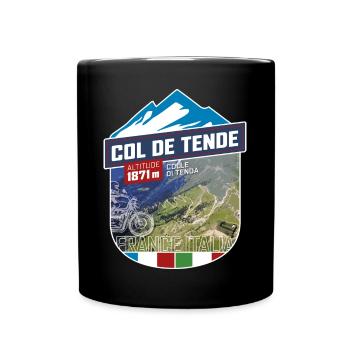 Col de Tende | Colle di Tenda Sticker - Full Colour Mug - black - Front