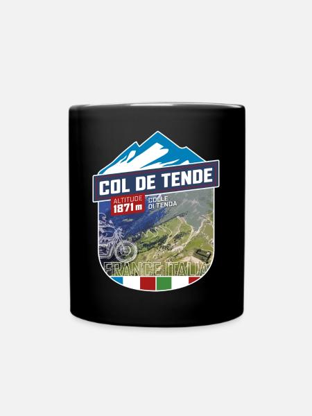 Col de Tende | Colle di Tenda Autocollant - Mug uni - noir