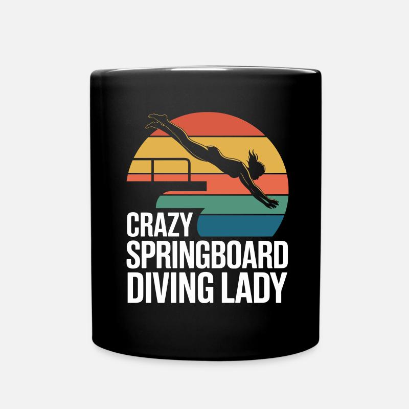 Diving diving board - Full Colour Mug - black