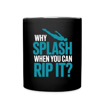 Diving diving board - Full Colour Mug - black - Front