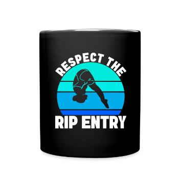 Diving diving board - Full Colour Mug - black - Front