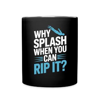 Diving diving board - Full Colour Mug - black - Front