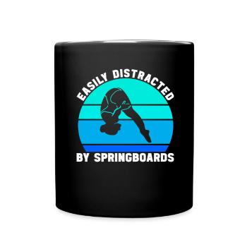 Diving diving board - Full Colour Mug - black - Front