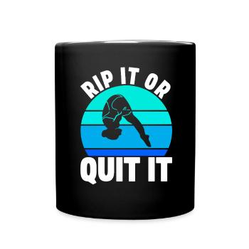 Diving diving board - Full Colour Mug - black - Front