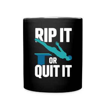 Diving diving board - Full Colour Mug - black - Front