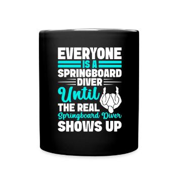Diving diving board - Full Colour Mug - black - Front