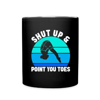 Diving diving board - Full Colour Mug - black - Front