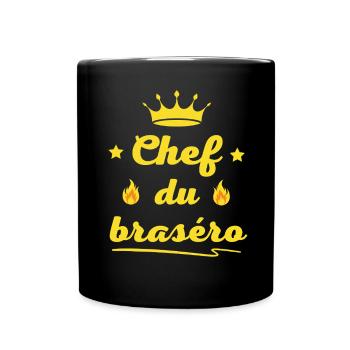 Chef Du Brasero - Mug uni - noir - Devant