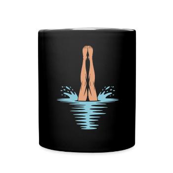 Diving diving board - Full Colour Mug - black - Front