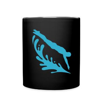 Diving diving board - Full Colour Mug - black - Front