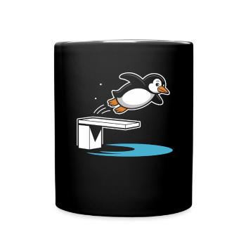 Diving diving board - Full Colour Mug - black - Front