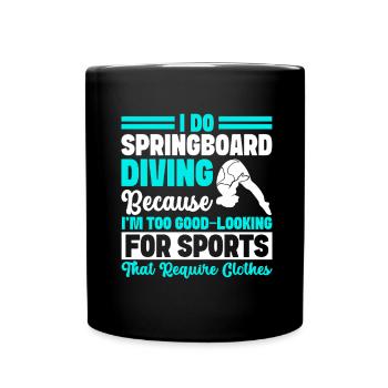 Diving diving board - Full Colour Mug - black - Front