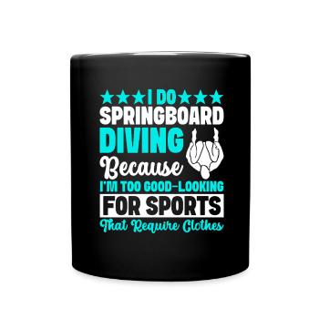 Diving diving board - Full Colour Mug - black - Front