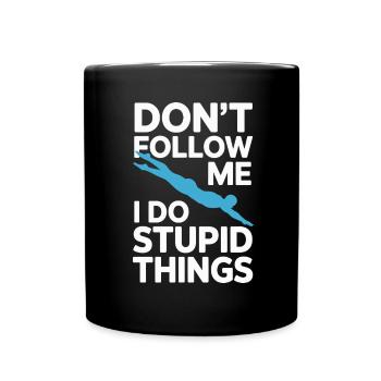 Diving diving board - Full Colour Mug - black - Front