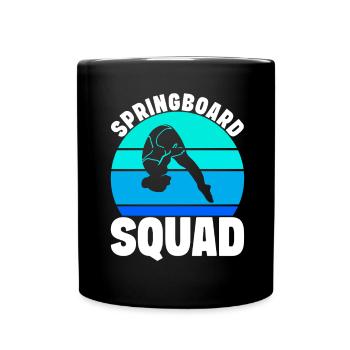 Diving diving board - Full Colour Mug - black - Front