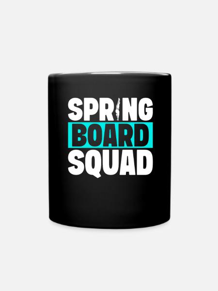 Kunstspringen Turmspringer Sprungbrett - Tasse einfarbig - Schwarz