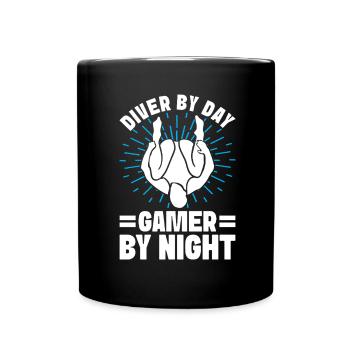 Diving diving board - Full Colour Mug - black - Front