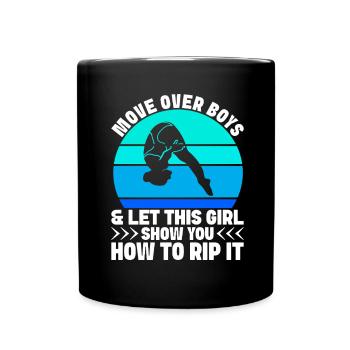 Diving diving board - Full Colour Mug - black - Front