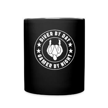 Diving diving board - Full Colour Mug - black - Front