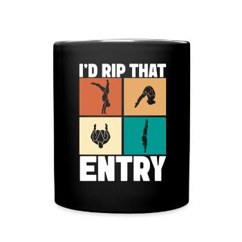 Diving diving board - Full Colour Mug - black - Front