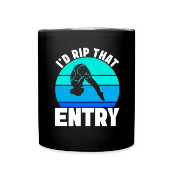 Diving diving board - Full Colour Mug - black - Front