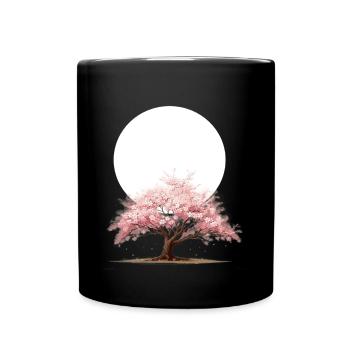 Cerisier - Mug uni - noir - Devant