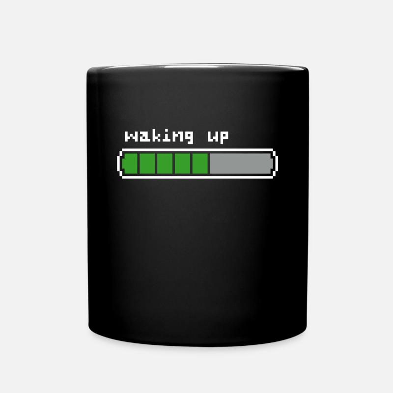 Waking up 8 bits - Full Colour Mug - black