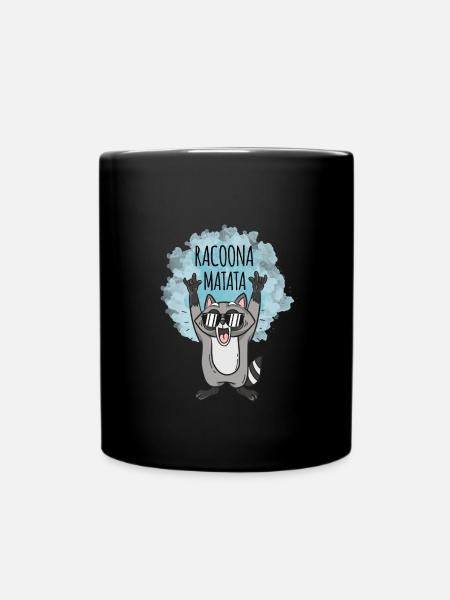 Cadeau de raton laveur drôle de raton laveur - Mug uni - noir