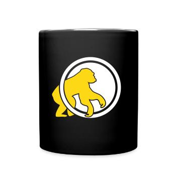 Cooler Affe - Tasse einfarbig - Schwarz - Vorne
