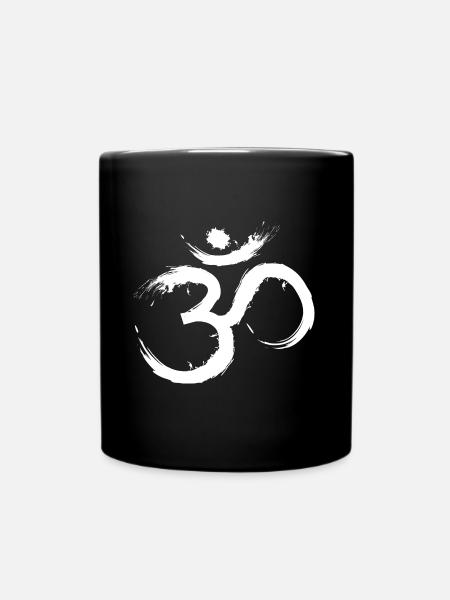 Om Design Symbol Hindus Jainas Buddhisten Hindu - Tasse einfarbig - Schwarz
