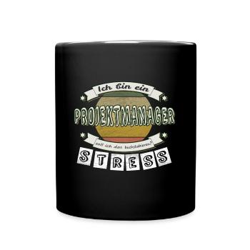 Projektmanager - Tasse einfarbig - Schwarz - Vorne