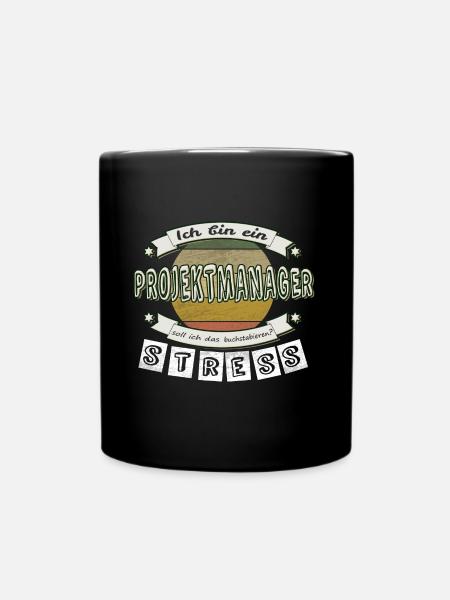 Projektmanager - Tasse einfarbig - Schwarz