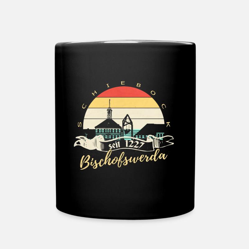 Bischofswerda - Tasse einfarbig - Schwarz