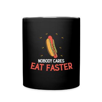 Fast Food Hot Dog Hotdog FastFood - Full Colour Mug - black - Front