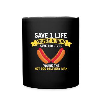 Hot Dog Maker Grill BBQ Hot Dog Grill Master - Mug uni - noir - Devant