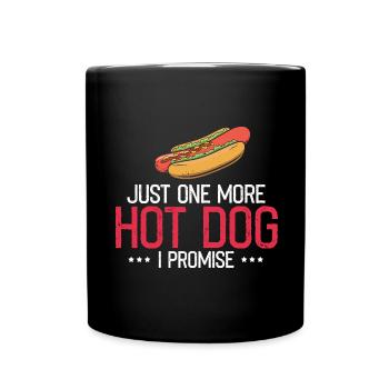 Hot Dog Lover Sausage Fast Food Hot dog food - Full Colour Mug - black - Front