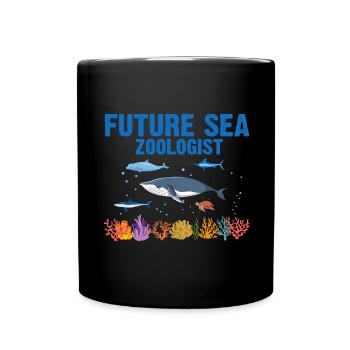 Future Zooologist Zooology Marine Biologist Sea - Full Colour Mug - black - Front
