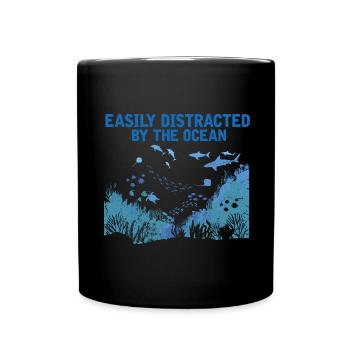 Récifs Océan Mer Biologiste Marin Plongeur Plongeurs - Mug uni - noir - Devant