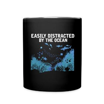 Récifs Océan Mer Biologiste Marin Plongeur Plongeurs - Mug uni - noir - Devant