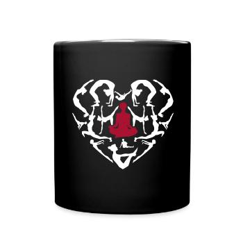Yoga Lover Meditation Fitness Exercise Meditate - Full Colour Mug - black - Front