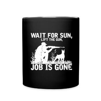 Duck hunting duck hunting hunter duck duck hunter design - Full Colour Mug - black - Front