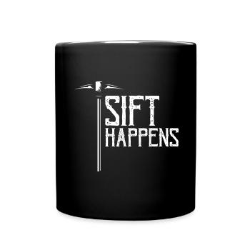 Gold Digger Gold Panning Gold Mining Designs - Full Colour Mug - black - Front