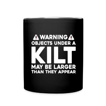 Funny Scottish Skirt Kilt Saying For Kilt Men - Full Colour Mug - black - Front